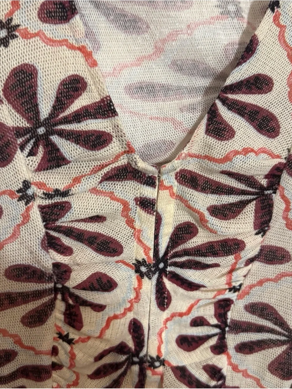 ❌❌❌❌❌❌❌Free People Size Medium Through The Meadow Top Floral Blouse Boho Western